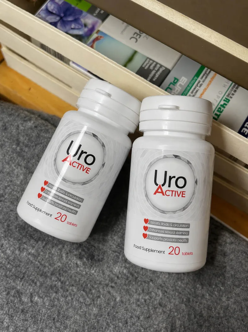 Μπουκάλια Uro Active με τις κάψουλες, φωτογραφία πελάτη